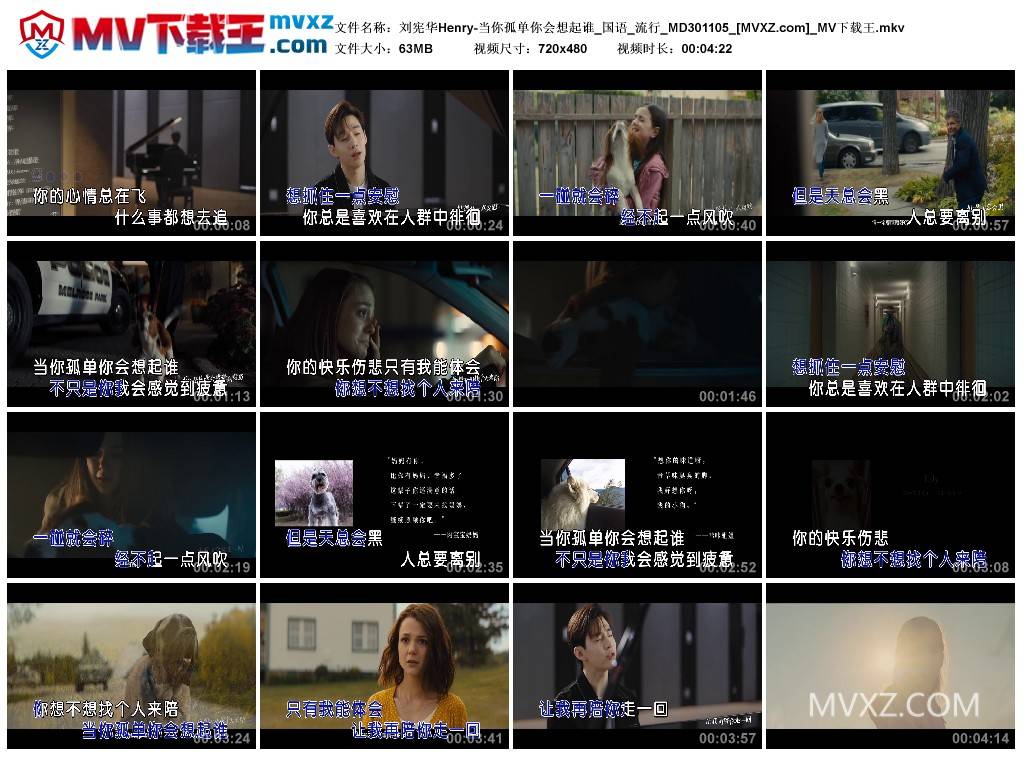 刘宪华Henry-当你孤单你会想起谁_国语_流行_MD301105